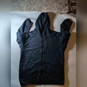 BLU ROCK NAVY SHERPA FLEECE FULL ZIP HOODIE MENS Xl Extra Large